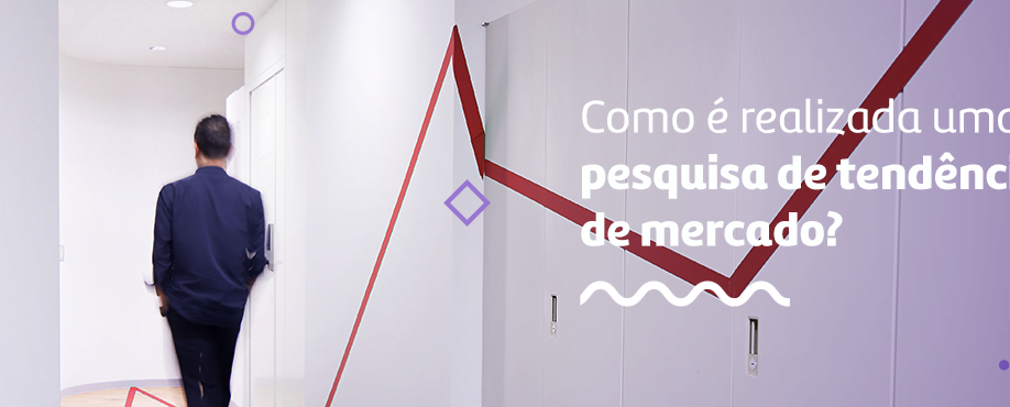 Como é realizada uma pesquisa de tendência de mercado?